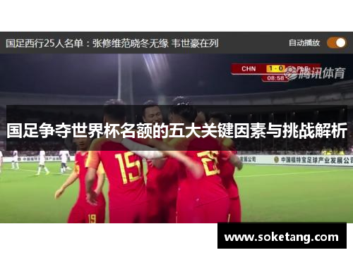 国足争夺世界杯名额的五大关键因素与挑战解析