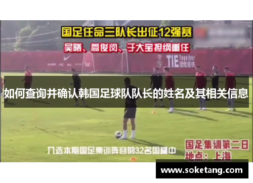 如何查询并确认韩国足球队队长的姓名及其相关信息